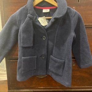 New With Tags Hanna Andersson Navy Coat Size 5